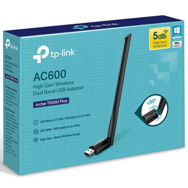 Adaptor de rețea TP-Link Archer T600U Plus White  photo 4