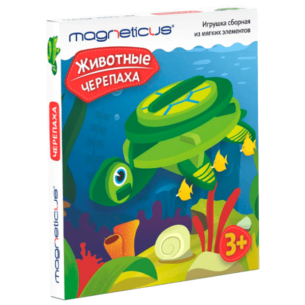 Конструктор Magneticus Черепаха Разноцветный Количество деталей , 3+ photo 1