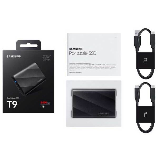 Unități de stocare externe SSD Samsung T9 1 TB Black  photo 4