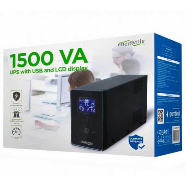 ИБП Gembird EG-UPS-034 (900/ 1500) Черный  photo 5