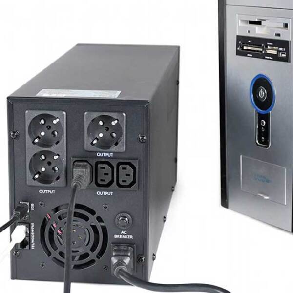 ИБП Gembird EG-UPS-036 (1800/ 3000) Черный  photo 4
