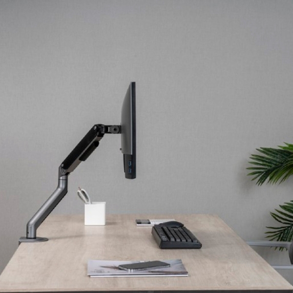 Suport pentru monitor Gembird MA-DA1-05 Gray VESA 100 x 100 mm photo 6