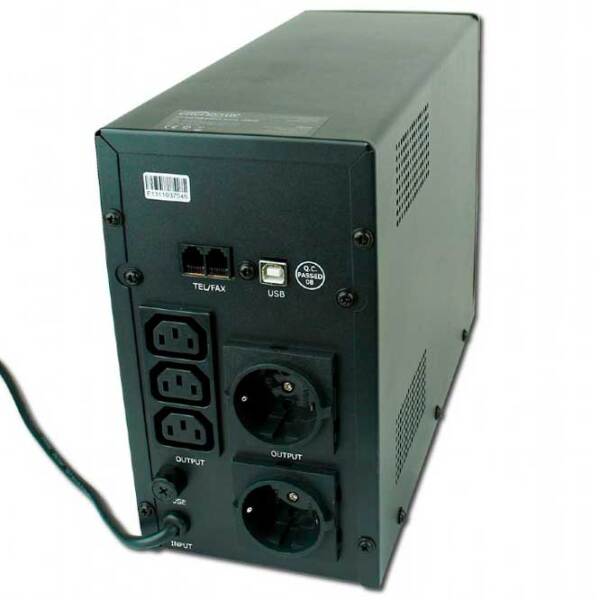 ИБП Gembird EG-UPS-033 (720/ 1200) Черный  photo 2