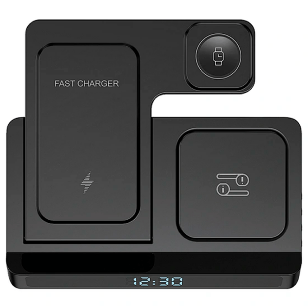 Încărcător wireless WIWU Wi-W006 (15 W) Black  / Black photo 2