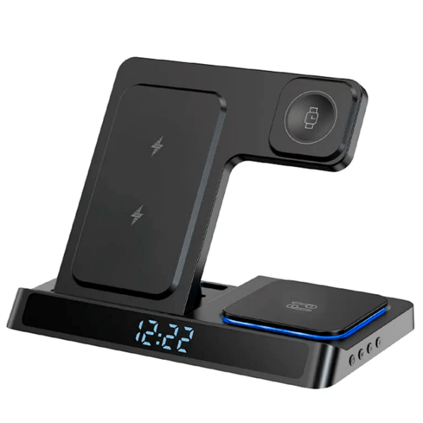 Încărcător wireless WIWU Wi-W006 (15 W) Black  / Black photo 3