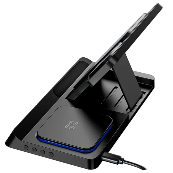 Încărcător wireless WIWU Wi-W006 (15 W) Black  / Black photo 4