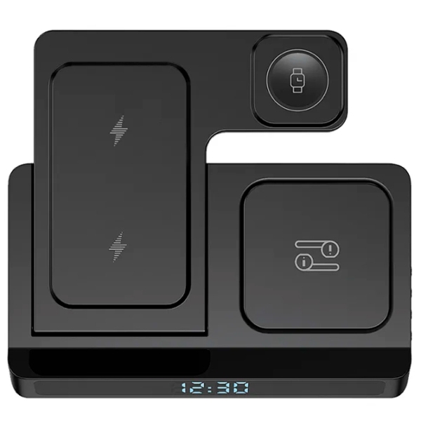 Încărcător wireless WIWU Wi-W006 (15 W) Black  / Black photo 5