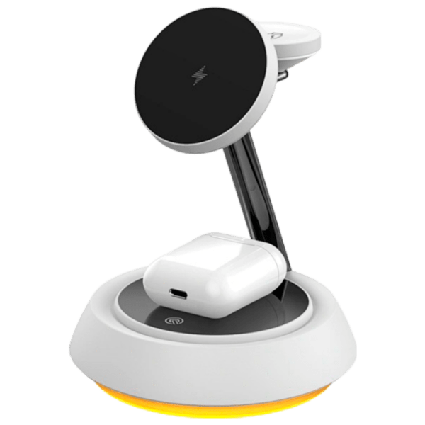 Încărcător wireless WIWU Wi-W002 (15 W) White  / White photo 1
