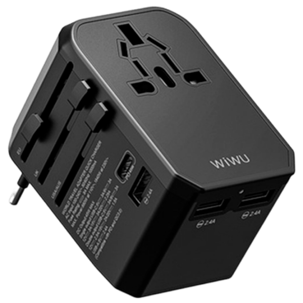 Сетевое зарядное устройство WIWU UA-304 (45 Вт) Черный 3 A / Черный photo 1