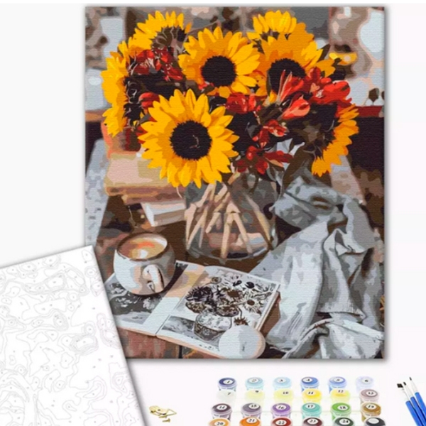 Pictură pe numere BrushMe Buchet de toamnă BS40230FC 50 x 40 cm, P&acirc;nză photo 2