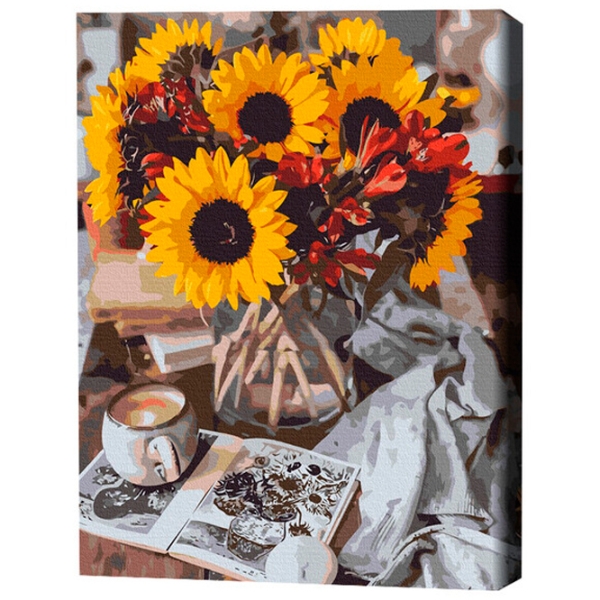 Pictură pe numere BrushMe Buchet de toamnă BS40230FC 50 x 40 cm, P&acirc;nză photo 3