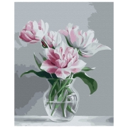 Pictură pe numere BrushMe Vaza cu gingășie BS51471FC 50 x 40 cm, P&acirc;nză