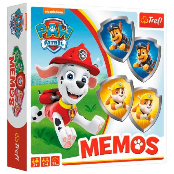 Настольная игра Trefl Game Memos Paw Patrol Развитие, 3+ photo 1