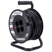 Prelungitor pe tambur Generica WKP20-16-04-30-G 30 m Black 