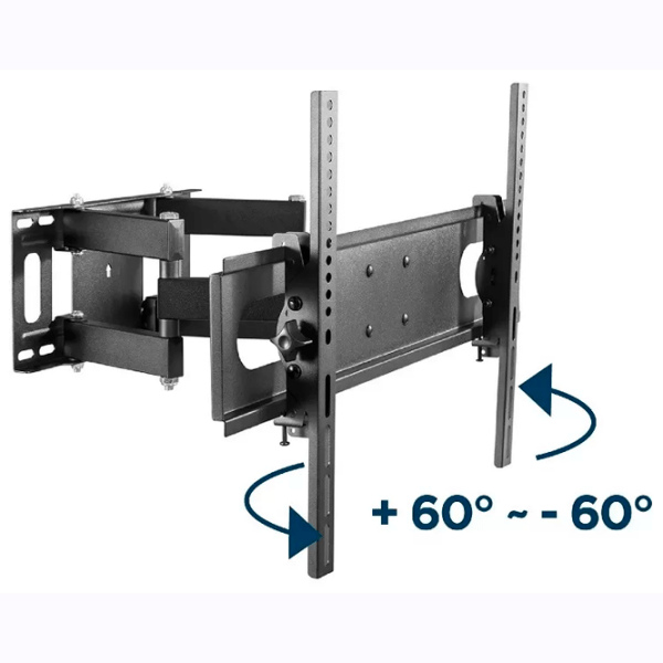 Suport TV Gembird WM-70ST-01 Black VESA 600 x 400 mm photo 4