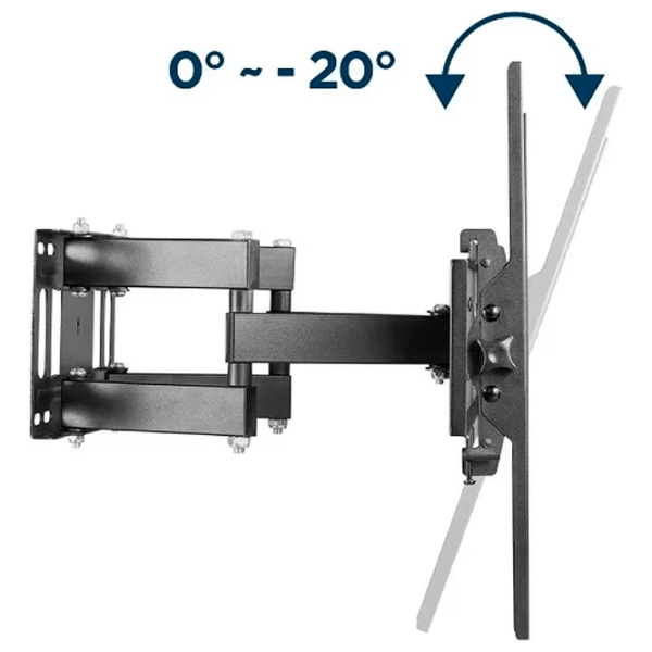 Suport TV Gembird WM-70ST-01 Black VESA 600 x 400 mm photo 5