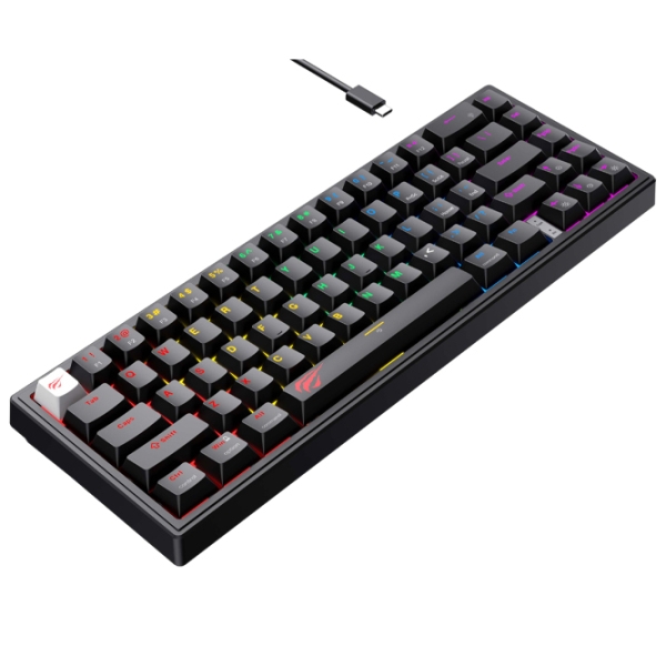 Tastatură Havit KB874L Black Gaming, Fără fir photo 3