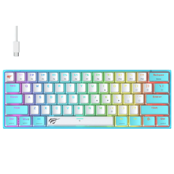 Tastatură Havit KB877L Blue Gaming, Fără fir photo 1