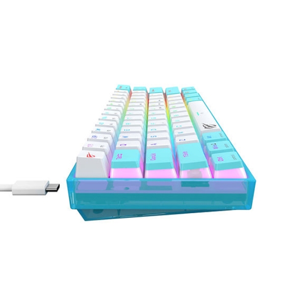 Tastatură Havit KB877L Blue Gaming, Fără fir photo 4