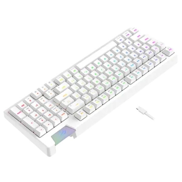 Tastatură Havit KB885L White Gaming, Fără fir photo 3