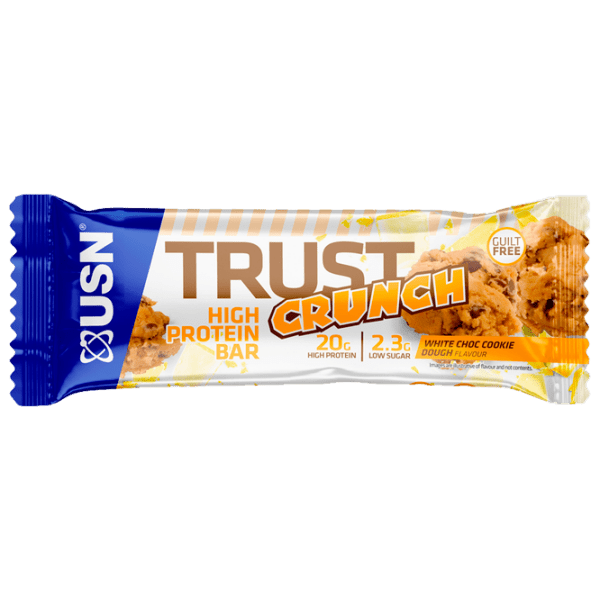 Batoane proteice USN TRUST CRUNCH Ciocolata alba, biscuit (18011) 60 g photo 1