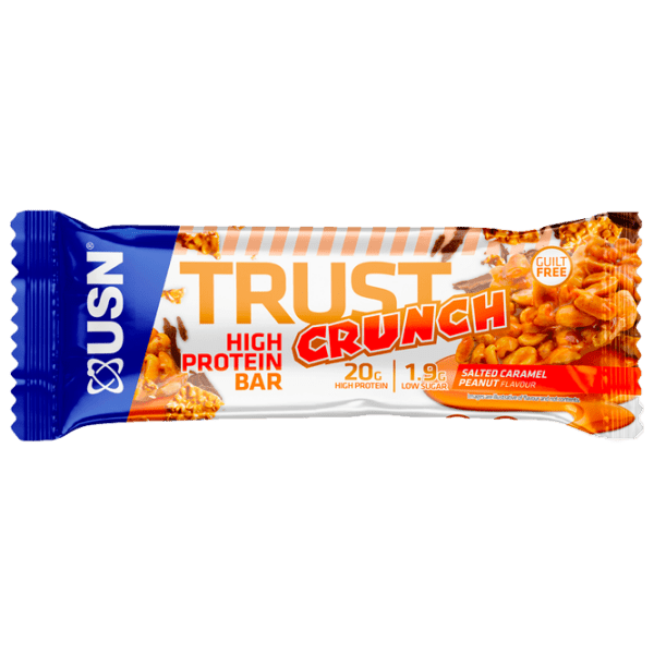 Batoane proteice USN TRUST CRUNCH Caramel sărat, arahide (18012) 60 g photo 1