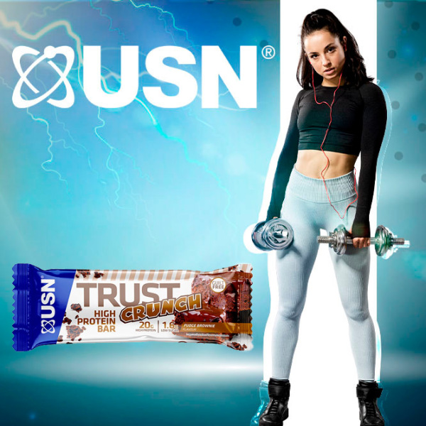 Batoane proteice USN TRUST CRUNCH Brownie (18013) 60 g photo 2