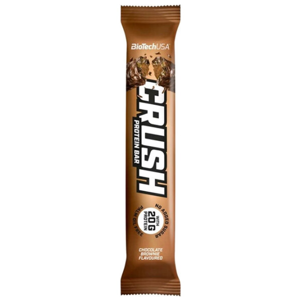 Batoane proteice BioTechUSA Crush Bar Brownie de ciocolată (5999076228799) 64 g photo 1