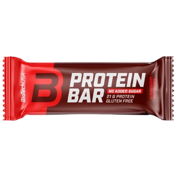 Протеиновые батончики BioTechUSA Protein Bar Клубника (5999076236657) 70 г photo 1
