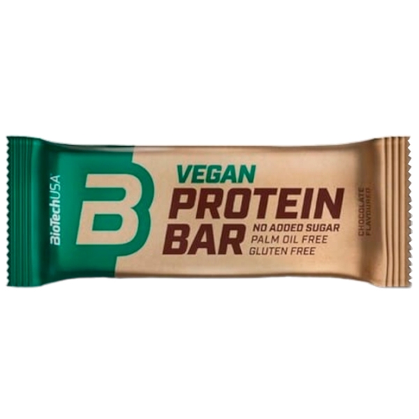 Протеиновые батончики BioTechUSA Vegan Bar Шоколад (5999076239139) 50 г photo 1