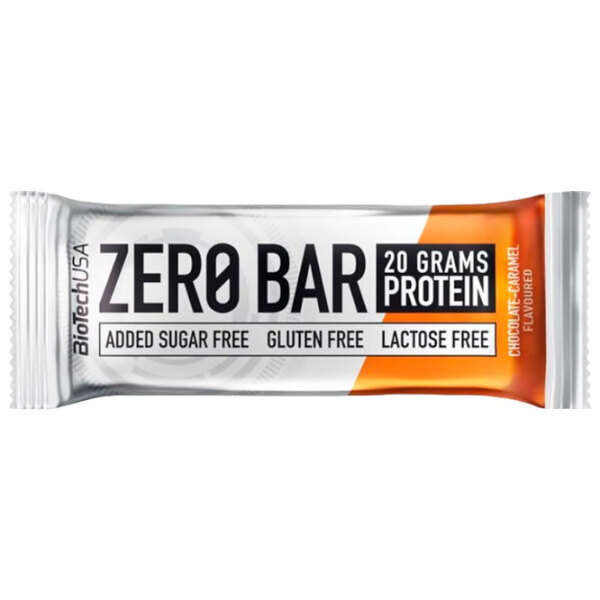 Протеиновые батончики BioTechUSA Zero Bar Шоколад, карамель (5999076223619) 50 г photo 1