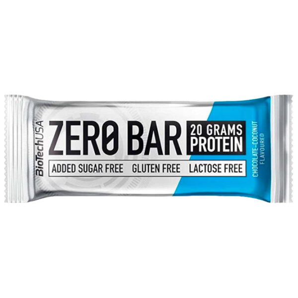 Протеиновые батончики BioTechUSA Zero Bar Шоколад , Кокос (5999076223640) 50 г photo 1