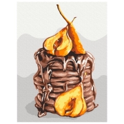 Pictură pe numere BrushMe Plăcere de pere BS53588FC 50 x 40 cm, P&acirc;nză