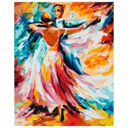 Pictură pe numere BrushMe Culori de vals BS52217FC 50 x 40 cm, P&acirc;nză