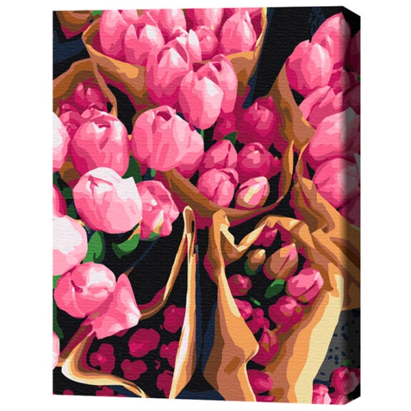 Pictură pe numere BrushMe Lalele olandeze BS7520FC 50 x 40 cm, P&acirc;nză photo 3