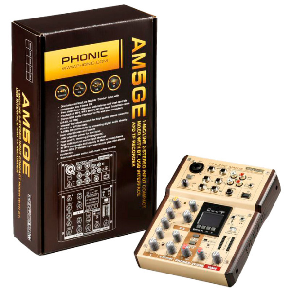 Mixer Phonic AM5GE Gold 20 Hz - 60 kHz photo 5