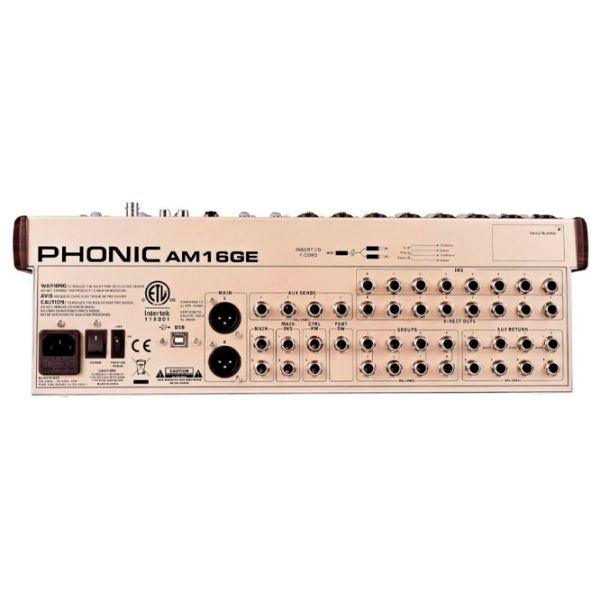 Mixer Phonic AM16GE Gold 20 Hz - 60 kHz photo 3