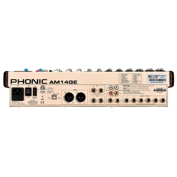 Mixer Phonic AM14GE Gold 20 Hz - 60 kHz photo 3