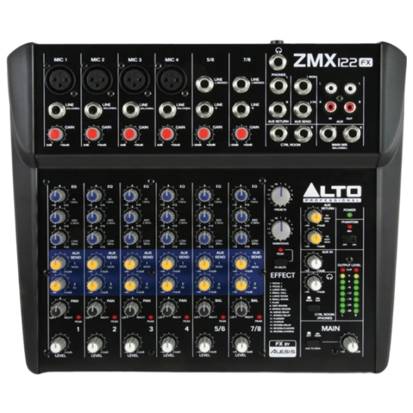 Mixer Alto ZMX122FX Black 20 Hz - 20 kHz photo 1