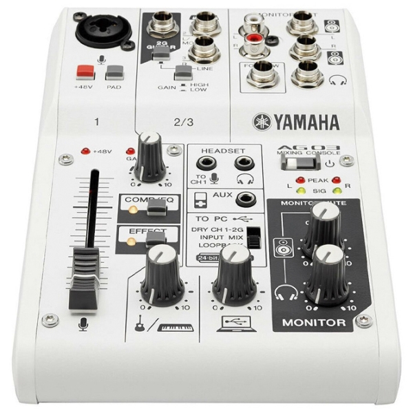 Mixer Yamaha AG03 White 20 Hz - 20 kHz photo 2