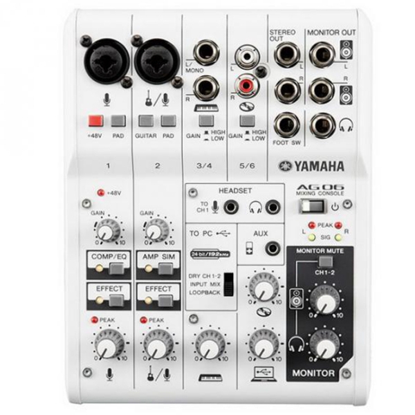 Mixer Yamaha AG06 White 20 Hz - 20 kHz photo 1