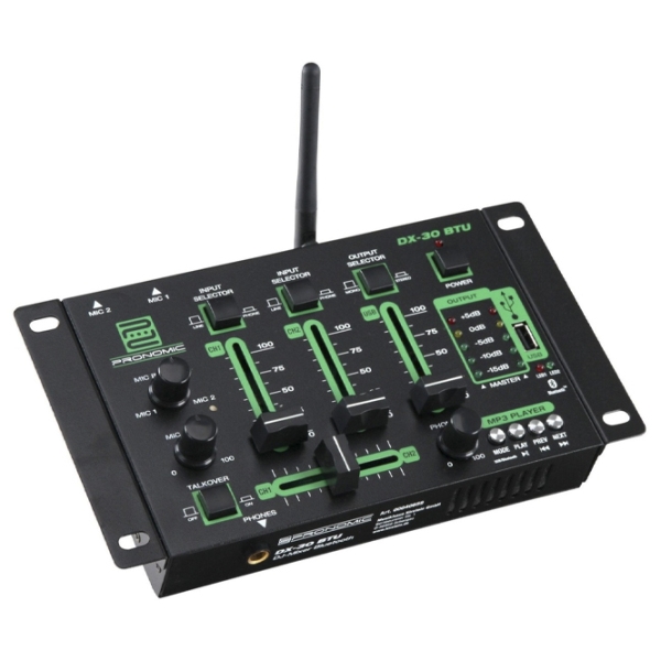 Mixer Pronomic DX-30 BTU DJ Black 20 Hz - 20 kHz photo 2