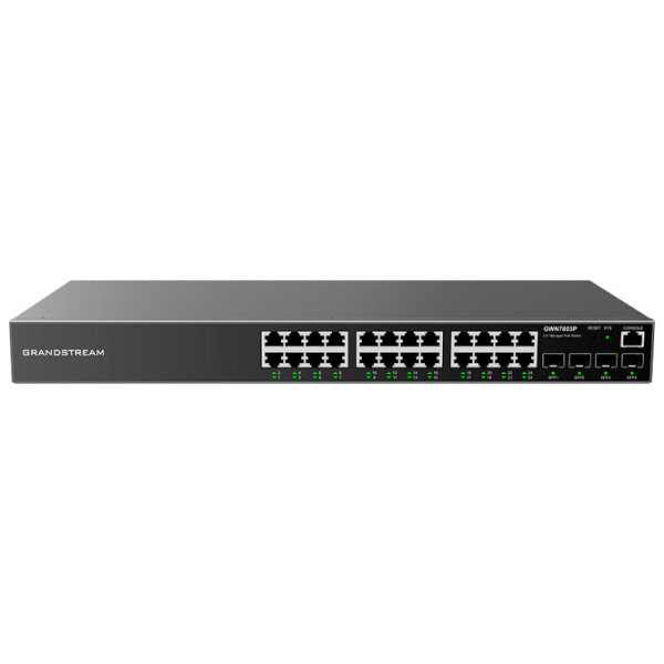 Switch Grandstream GWN7803P Black 28 Gbit/ s photo 1