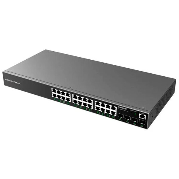 Switch Grandstream GWN7803P Black 28 Gbit/ s photo 3