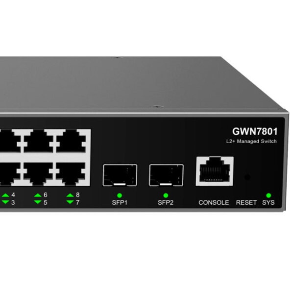 Switch Grandstream GWN7801 Black 10 Gbit/ s photo 4