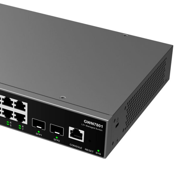 Switch Grandstream GWN7801 Black 10 Gbit/ s photo 5