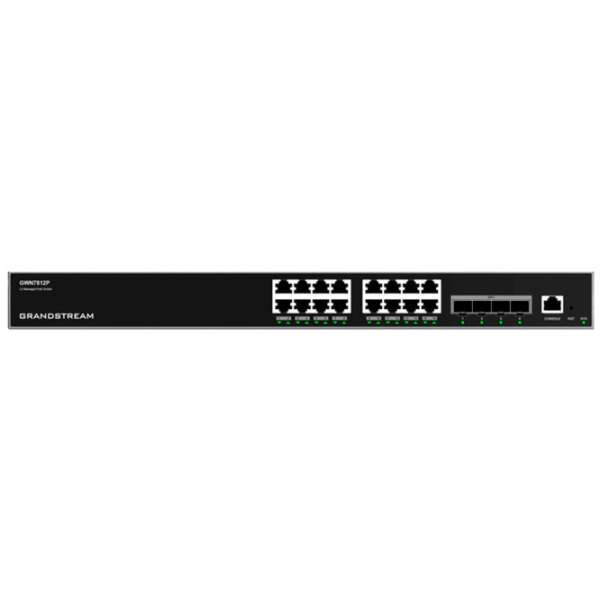 Switch Grandstream GWN7812P Black 83 Gbit/ s photo 2