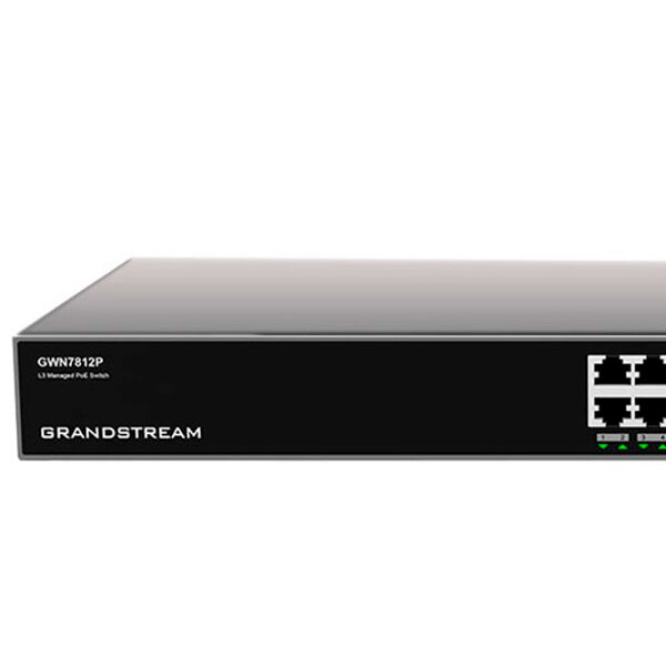 Switch Grandstream GWN7812P Black 83 Gbit/ s photo 3