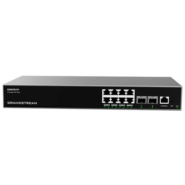 Коммутатор Grandstream GWN7811P Черный 56 Гбит/ с photo 1