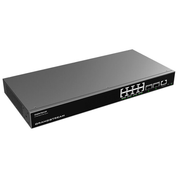 Коммутатор Grandstream GWN7811P Черный 56 Гбит/ с photo 2